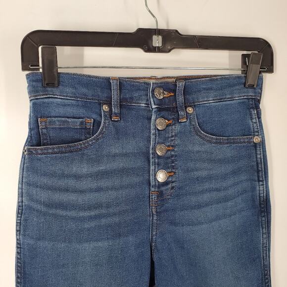 Everlane The Vintage High Rise Button Fly Skinny Ankle Jean 24 - Picture 4 of 9